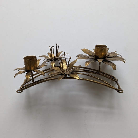 Anthropologie Other Anthropologie Gold Metal Candleholder Poshmark
